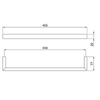 Полотенцедержатель Fantini Linea 92 P5 7711 цвет Matt Gun Metal PVD