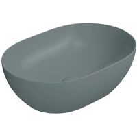 Раковина GSI Pura 886004 накладная, 50x35 см, цвет Agave opaco (Зеленый матовый)