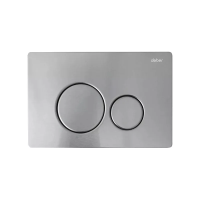 Кнопка для инсталляции Abber AC0121MCH для унитаза, металическая, матовый хром