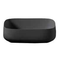 Раковина ArtCeram Cognac Quadro COL009 15 00 накладная, без отв., без перелива, на столешницу, Saniglaze, 56x41xh15.5 см, grigio oliva (серая олива)