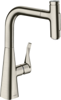 Смеситель для кухни Hansgrohe Metris Select M71 73817800, сталь