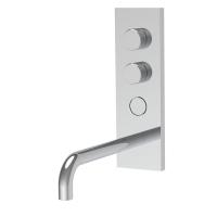 Смеситель Fima Carlo Frattini Switcхh ON F5951VLX5CR для раковины, встраиваемый, излив 20.7см, c кнопкой on|off, хром