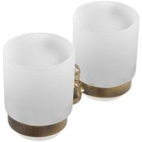 Стакан для зубных щеток Art&Max Antic Crystal AM-E-2688SJ-Br двойной Бронза