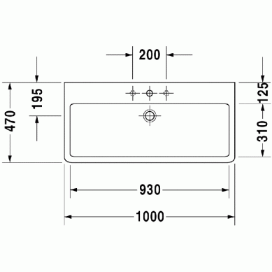 раковина накладная/подвесная duravit vero 0454100830