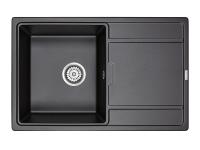 Кухонная мойка Paulmark Flugen 50-780 PM217850-BL из искусственного камня, цвет черный