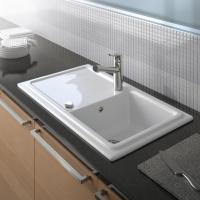 Кухонная мойка Duravit Cassia 7513860000 86x51 см, белая