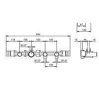 внутренняя часть fantini 44 00 r117a для душа