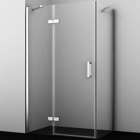 Душевой уголок WasserKRAFT Aller 120×100 L 10H10LWHITE профиль хром, стекло прозрачное