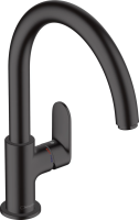 Смеситель для кухни Hansgrohe Vernis Blend M35 71870670, черный матовый