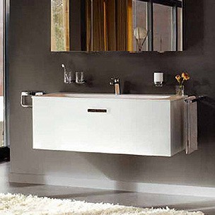 Тумба под раковину Keuco Royal Universe белый глянец 100 см 32770 210000