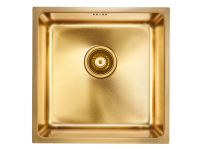Кухонная мойка Paulmark VISTA 44 PM304444-BG, цвет золотой матовый.