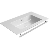 Раковина GSI Pura 8843111 подвесная, 80x50 см, Bianco lucido (Белый глянец)