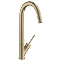 Смеситель Axor Starck для кухни, на 1 отв., с поворотным изливом, цвет: бронза