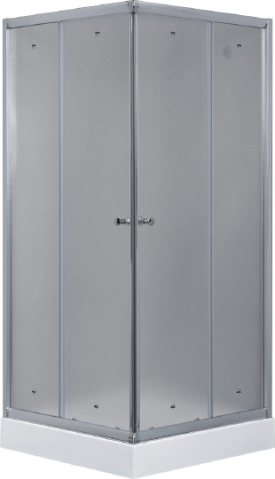 Душевой уголок Timo TL 80×80 TL-8002F профиль хром, стекло матовое