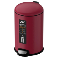 Мусорное ведро Java S-885-5R 5 л, с микролифтом, цвет малиновый матовый