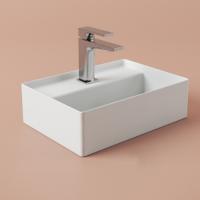 Раковина, Artceram, Scalino, шгв 380*270*115, отверстия для смесителя-1, цвет-белый глянцевый