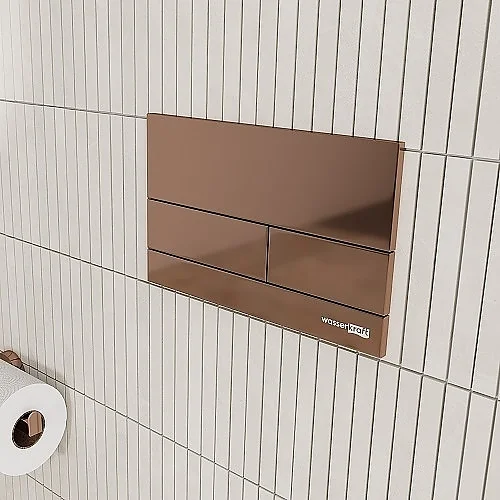 кнопка смыва для инсталляции wasserkraft rg04 абс-пластик, цвет розовое золото