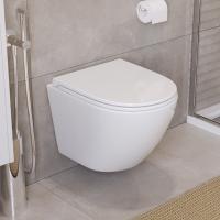Унитаз BelBagno Uno BB3105CHR/SC подвесной, с сиденьем микролифт, цвет белый