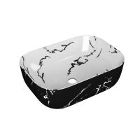 Раковина накладная Point Вега 46 PN43711WB, белая и черный Раковина накладная Point Вега 46 PN43711WB, белая и черный