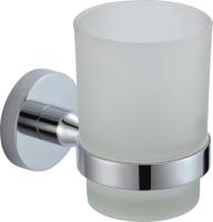 Стакан стеклянный с настенным держателем Savol S-008758