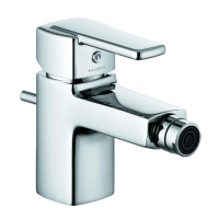 Смеситель Kludi Q-Beo 502160575 для биде, с донным клапаном, хром