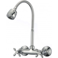 Смеситель для кухни D-Lin D142808-T с гибким изливом, хром