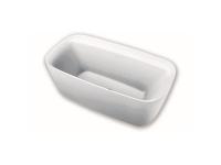 Акриловая ванна Hatria Y8AH25 170x78 см, отдельностоящая, со сливом-переливом, цвет белый матовый