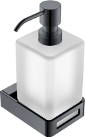 Дозатор для мыла Boheme Q 10957-SGM Оружейная сталь глянцевая