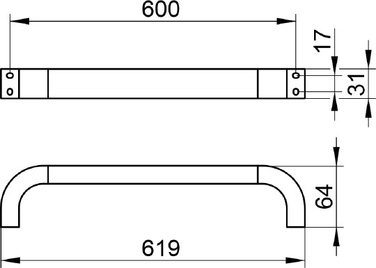 Полотенцедержатель Keuco Edition 300 30001 010600 хром