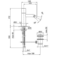 смеситель для биде fantini nostromo 50 02 e908f