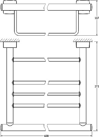 Полка для полотенец FBS Esperado ESP 042 60 см