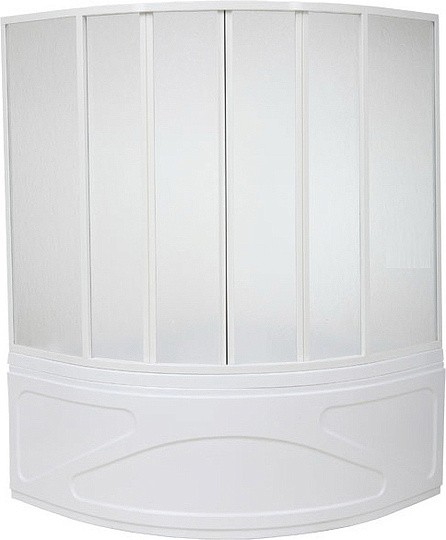 шторка на ванну bas риола 6 ств., пластик
