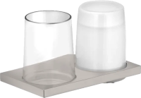 Держатель с Дозатор для мылаом и стаканом Keuco Edition 11 11153 059000 никель Держатель с Дозатор для мылаом и стаканом Keuco Edition 11 11153 059000 никель