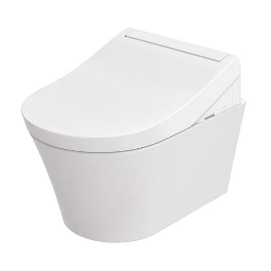 унитаз toto rg cw553ey подвесной, безободковый, для сиденья washlet rg lite, цвет: белый глянцевый