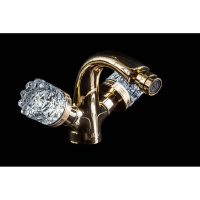 Смеситель Boheme Crystal 296-CRST для биде, без донного клапана, золотой