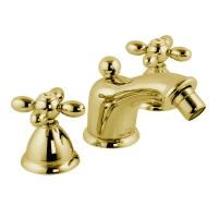 Cмеситель Fima Carlo Frattini Olivia F5012OR для биде, на 3 отв., с донным клапаном, золото