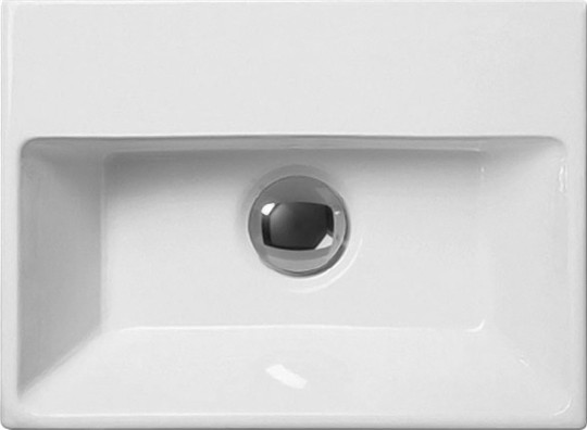 раковина gsi norm 86501111 подвесная, 35x26 см, bianco lucido (белый глянец)