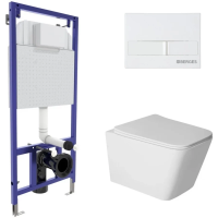 Комплект подвесной унитаз Berges Sigma + система инсталляции Berges Novum L1 043397