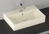 Раковина Isvea SistemaZ Frame 10SF50060SV-2K накладная, 60x42 см, слоновая кость матовый