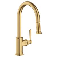 Смеситель Axor Montreux для раковины, на 1 отв., цвет: золото