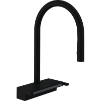 Смеситель для кухни Hansgrohe Aquno Select M81 73837670, черный шлифованный хром