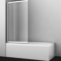 Шторка на ванну WasserKRAFT Main 100 41S02-100L Matt glass Fixed профиль хром, стекло матовое