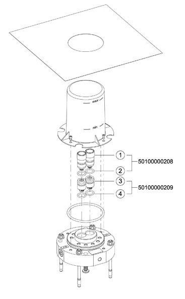 блок для напольного монтажа смесителя для ванны keuco edition 11 51127 010070