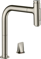 Смеситель для кухни Hansgrohe Metris Select M71 73819800, сталь