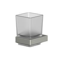 Стакан Whitecross Cubo CU2430NIB для щеток, подвесной, стеклянный, брашированный никель