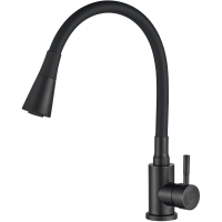 Смеситель для кухни Boch Mann Mia BM10421 с гибким изливом, черный матовый
