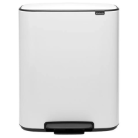 Мусорное ведро Brabantia Bo Pedal Bin 211300 60 л, белое