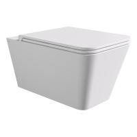 Унитаз подвесной Alice Hide Square 31210109 безободковый, цвет белый матовый