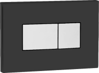 Кнопка смыва для инсталляции OLI Karisma 641017 пластик, цвет черный, хром