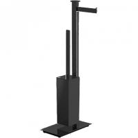 Стойка с аксессуарам Colombo Design Units напольная с держателем т|б и ершом, DX, черный матовый